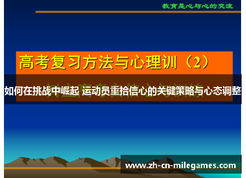 如何在挑战中崛起 运动员重拾信心的关键策略与心态调整